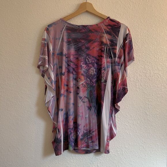 Y2k Suzie in the city graphic burnout butterfly blouse - Picture 6 of 9